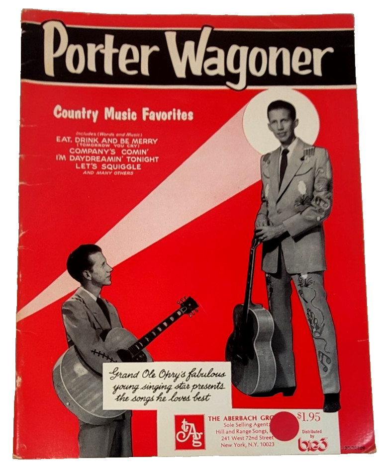 1957 PORTER WAGONER Collection of Country Music Favorites Guitar Piano Voice