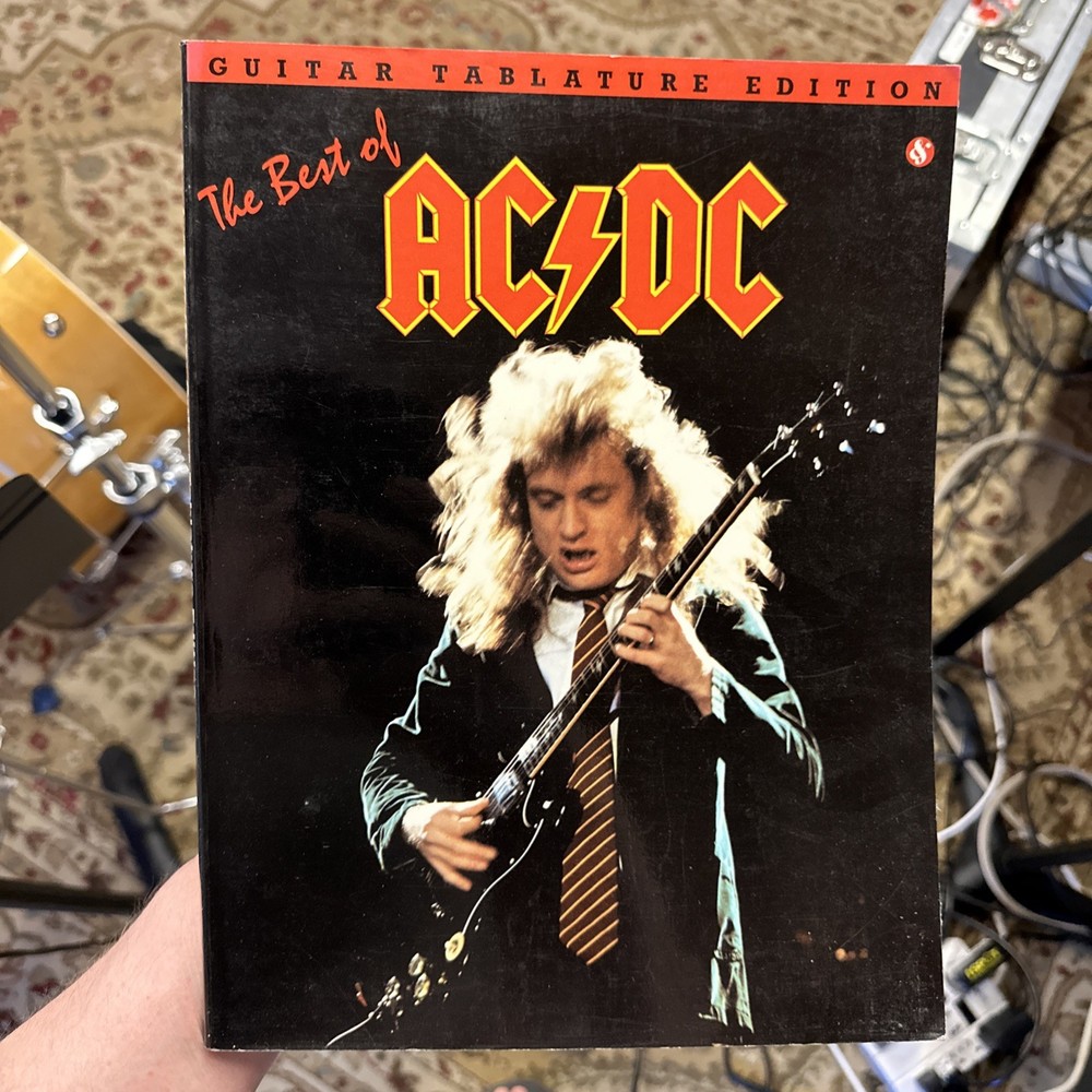 The Best of AC/DC Guitar Tablature Edition Book – 1990 Excellent Condition