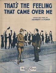 1919 WWI THAT&rsquo;S THE FEELING THAT CAME OVER ME military sheet music ARMISTICE DAY