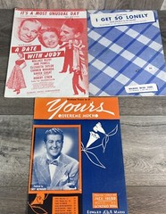 Lot of 75 VINTAGE SONGS & PIANO SOLO Sheet Music 1920s-1950s