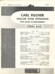 Vintage Mummers String Bass Solo Sheet Music Piano 1939 Merle Danse Grotesque
