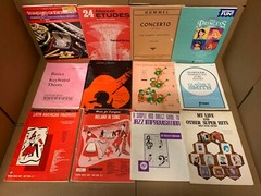 Lot of 10 Music Sheet Choral Lessons Chord Song Guitar Piano Book Set RANDOM Mix