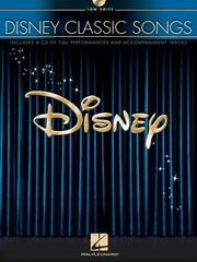 Disney Classic Songs for Low Voice Vocal Sheet Music Hal Leonard Book CD Pack