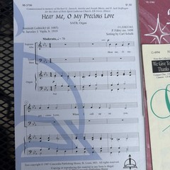 SATB Sheet Music Lot Of 24 Sheets Church Choral Sacred Christian Choir VG