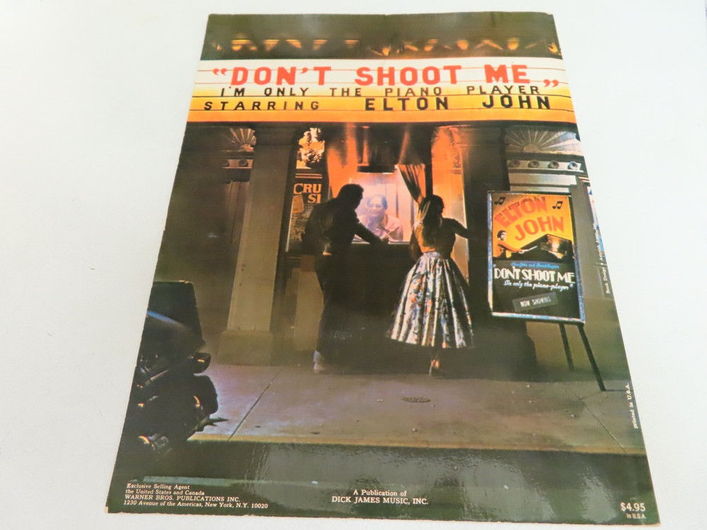 1973 Elton John  » Don&rsquo;t Shoot Me  » I&rsquo;m Only The Piano Player Sheet Music Book