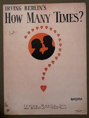 How Many Times? by Irving Berlin Piano & Ukulele sheet music 1926 Vintage