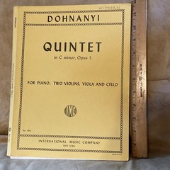 Dohnanyi Piano Quintet, Piano, 2 Violins, Viola, Cello