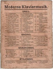Grieg Lyrical Pieces Sheet Music Book Opus 43 6 songs titles in German 19 pages