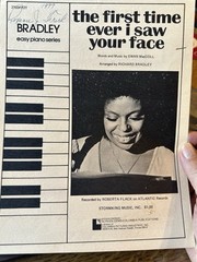 J 1971 Sheet Music ROBERTA FLACK ‘The First Time Ever…’ (easy piano)