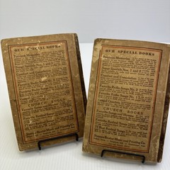 1941 Pilgrim Songs Lot of 2 Stamps-Baxter Music Printing Co. Vintage Songbooks