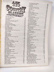 115 Country Classics Piano Vocal Chords Songbook 1976 Columbia Pictures