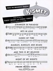 Inevitable Sheet Music Kean 1961 Musical Flop Alfred Drake Robert Wright Forrest