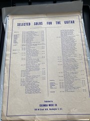 Vtg Andres Segovia Melody Classical Guitar Solo Sheet Music Song Transcriptions