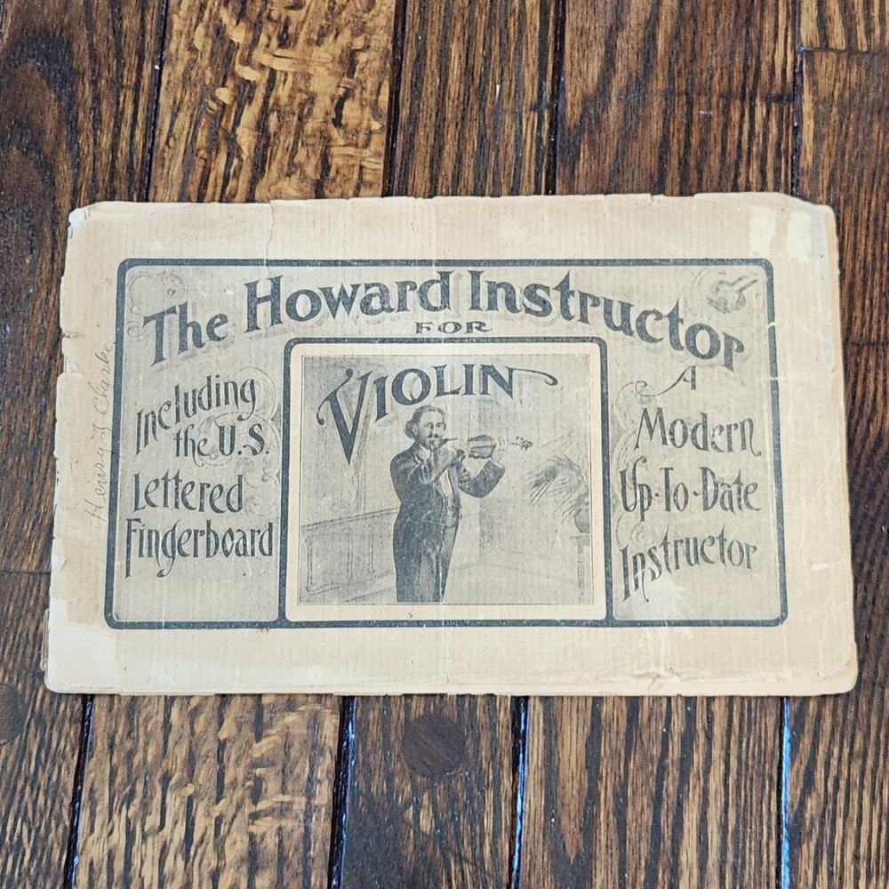 The Howard Instructor For Violin How To Book With Sheet Music Americana Teaching