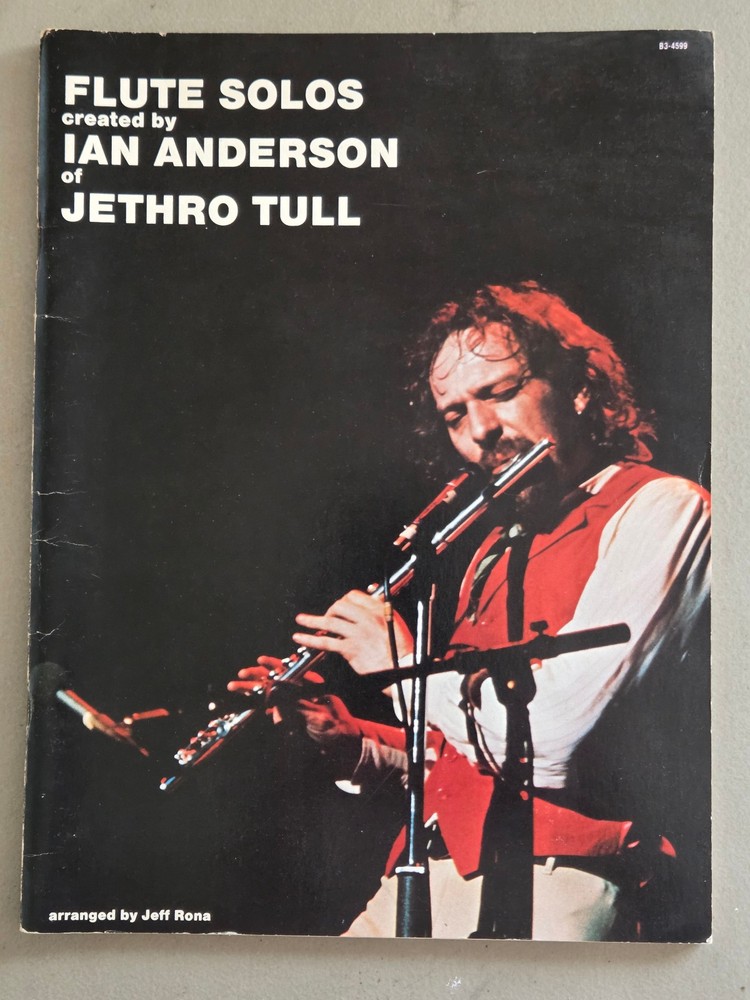 18 Flute Solos Ian AndersonJethro Tull 1978 Vintage Sheet Music Book