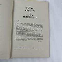 Anthems for Choirs Vol 1 2 3 and 4 Lot 4 Religious Choral Vocal Music Book