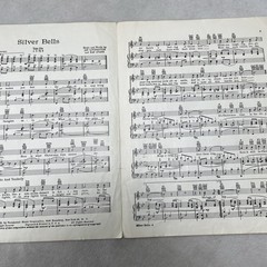Silver Bells 1950 Vintage Sheet Music Jay Livingston Ray Evans Paramount Music