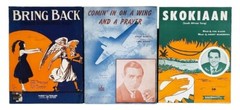 Lot of 16 Various Artists Genres & Eras Sheet Music
