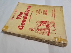 THE GONDOLIERS – VOCAL & PIANO SCORE – Ex Library – FREEPOST – Acceptable Cond