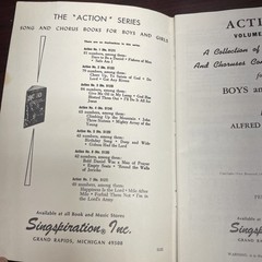 Action Songs for Boys and Girls Volume 1 Sheet Music Book Singspriation 1972