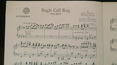 Bugle Call Rag Sheet Music Piano Accordion Solo 1923 Jazz Hit F2X