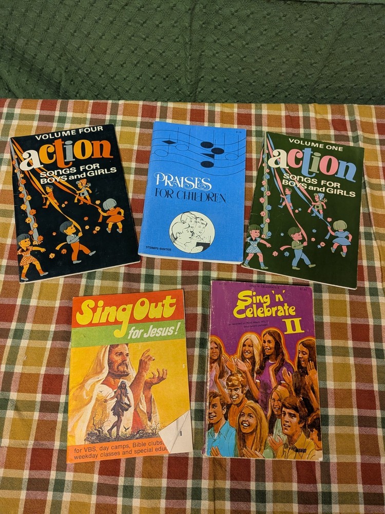 Vintage Song Books For Boys And Girls Songs For Jesus Choir Chorus Youth