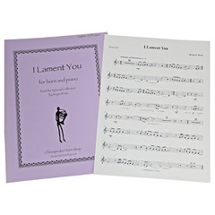 I Lament You French Horn and Piano Sheet Music Bryan Rowe Chesapeake Shop Vtg