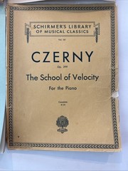 Vintage Lot Of 5 Czerny Piano Study Book Lot Schirmer Theodore Presser Set