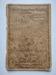 55 Community Songs Sheet Music Book I Hear America Singing C C Birchard