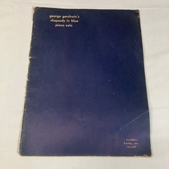 George Gershwin Rhapsody in Blue Piano Solo Sheet Music Harms Inc Vintage 1927