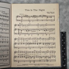 1946 This Is The Night Sheet Music Andy Russell Cover Redd Evans Bellin Vintage!