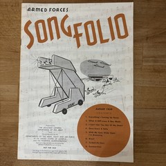 Armed Forces Song Folio Lot of 8 1959