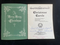 CHRISTMAS CAROLS Song Book Vintage John Hancock Mutual Life Insurance Co. no 115