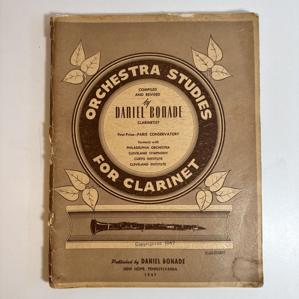 Orchestra Studies for Clarinet – Daniel Bonade 1947