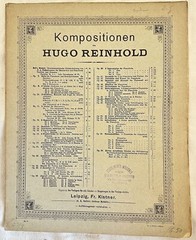 Variationen Opera 47 Hugo Reynhold Pianoforte Spartiti 1800 Austria