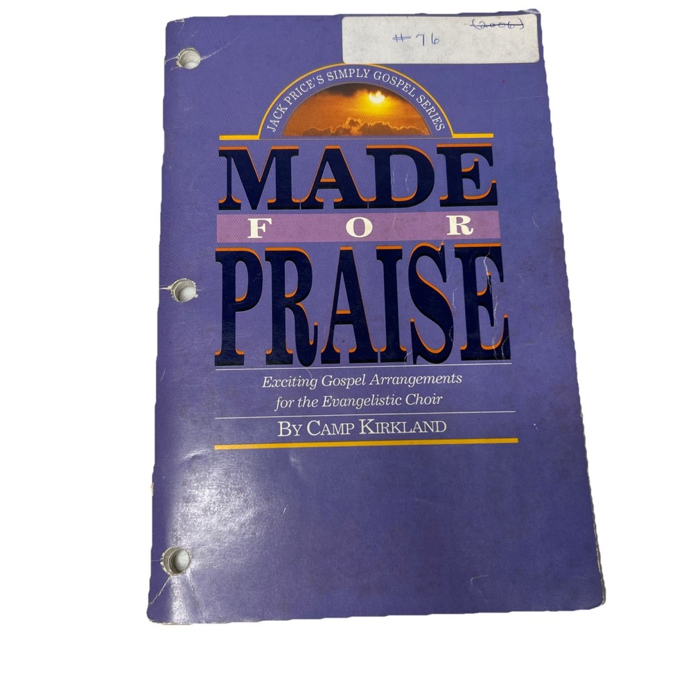 Made for Praise Camp Kirkland Gospel Choir Music Jack Price Sheet Music Book