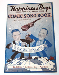 1926 Happiness Boys Comic Song Sheet Music Ukulele Jones Hare Vintage Songbook