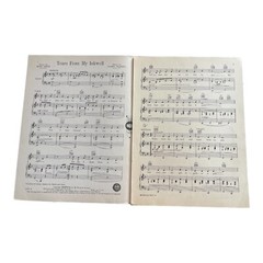 Tears From My Inkwell 1939 Sheet Music Mort Dixon Cover Harry Warren Jack Garber