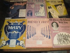 VTG 1920s SHOW TUNES/FILMS/SONGS Sheet Music LOT OF 12-PRESENT ARMS/ROSCOE AILS