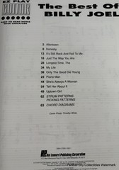 The Best Of EZ Play Guitar / Billy Joel Songbook Tablature Sheet Music Book