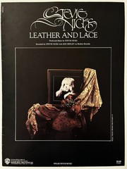 1981 STEVIE NICKS « LEATHER AND LACE » SHEET MUSIC – ROCK & ROLL ERA
