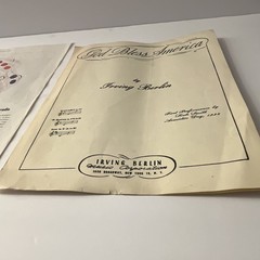 Irving Berlin Music Corp. God Bless America Sheet Music Piano Voice Patriotic