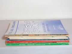 Vtg Lot 10 All Organ Songbooks Hymns Christmas Pop Folk Music Books