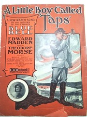 Sheet Music Little Boy Called Taps March Song Madden Morse 1904 14×10