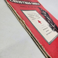 World Famous Christmas Songs Piano Vocal Red Songbook Music Songs 1957 Vtg MCM