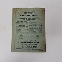 Alto Sax Belwin Band Intermediate Band Method E Flat Alto Saxophone 1947