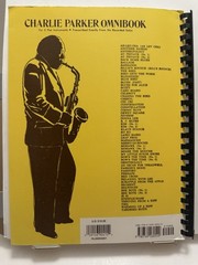 Charlie Parker Omnibook For E-flat Instruments, Spiral Songbook