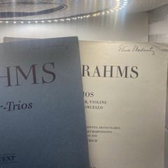 Vintage Henle Brahms Klavier Trios Piano Violin Cello Urtext Sheet Music Germany