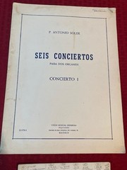 6 Organ Music pieces Wolff, Soler, Young, Pinkham, Held, Coke-Jephcott LOT SALE