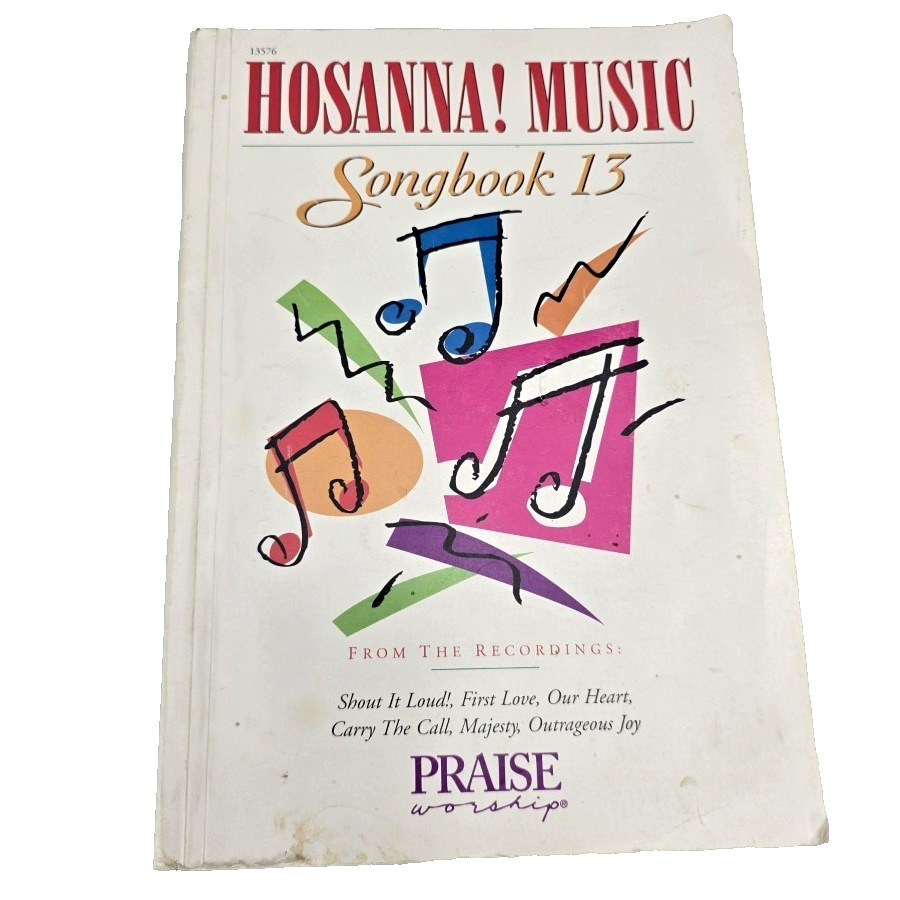 Hosanna Music Songbook 13 Praise Worship Gospel Hosanna! 1999 Christian Hymn